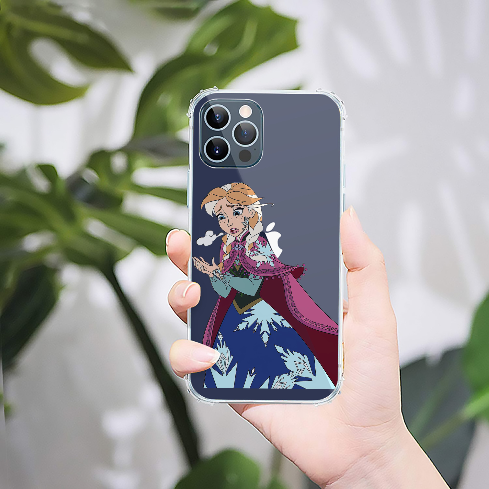 （画像用） アナと雪の女王 アンナ エルサ Frozen Anna Elsa 【iPhone 12シリーズ対応】透明スマホケース（クリアソフトケース）